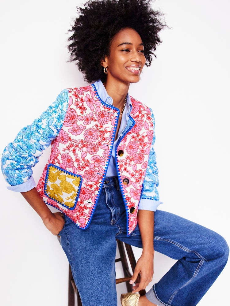 Boden Blue Chelsea Quilted Jacket - Image 2 of 7