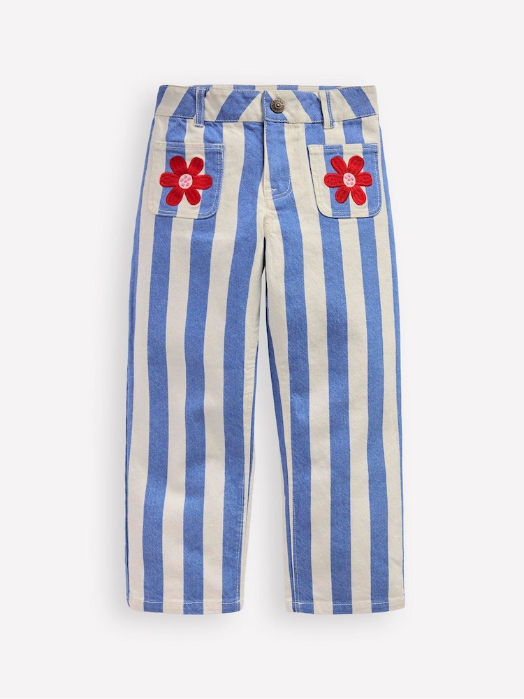 Boden Blue Patch Pocket Trousers - Image 2 of 4 Boden Blue Patch Pocket Trousers - Image 2 of 4