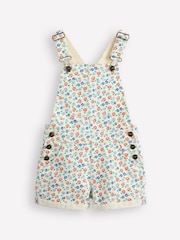 Boden Cream Heart Pocket Short Dungarees - Image 1 of 5