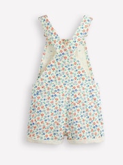 Boden Cream Heart Pocket Short Dungarees - Image 4 of 5