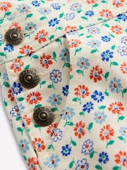 Boden Cream Heart Pocket Short Dungarees - Image 5 of 5