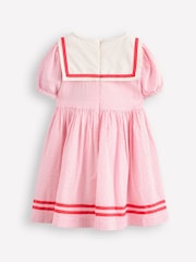 Boden Pink Noelle Heritage Sailor 100% Cotton Dress - Image 2 of 3