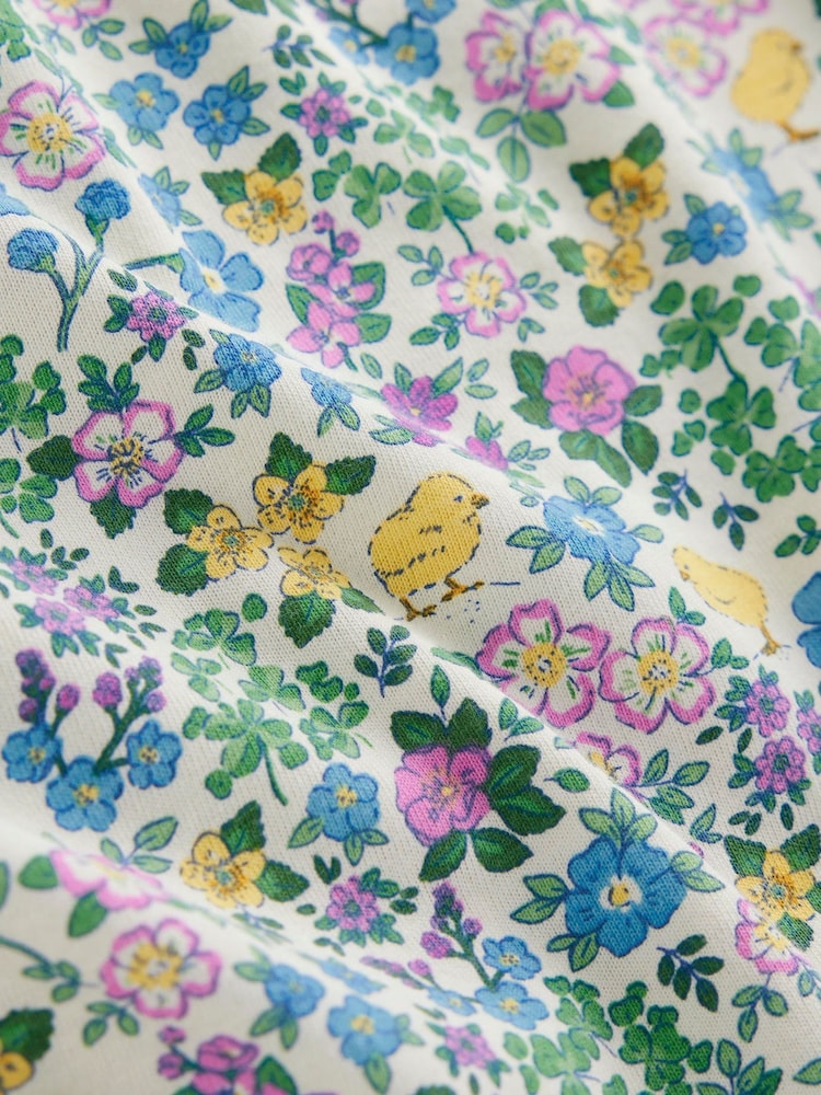 Boden Cream Printed Long Sleeved Nightie - Image 3 of 3