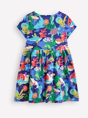 Boden Orange 100% Cotton Heart Pocket Fun Jersey Dress - Image 2 of 3