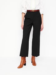 Boden Black Cropped Ponte Trousers - Image 5 of 6