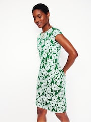 Boden Green Florrie Jersey 100% Cotton Dress - Image 4 of 5