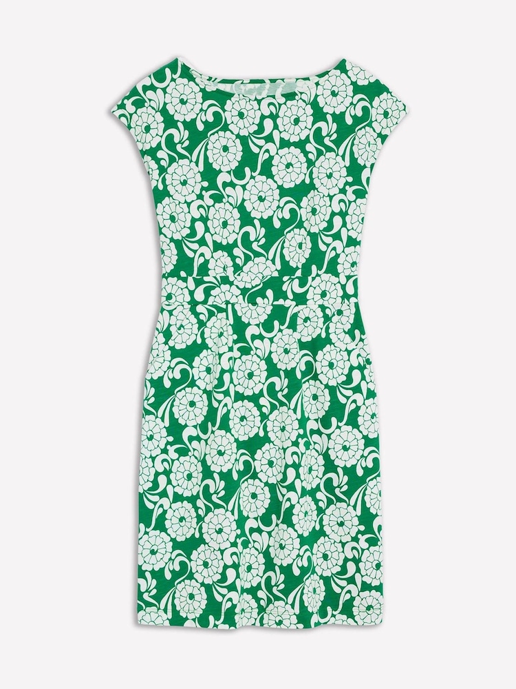 Boden Green Florrie Jersey 100% Cotton Dress - Image 5 of 5