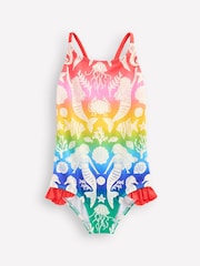 Boden Pink Pretty Cross-Back Swimsuit - Image 1 of 3