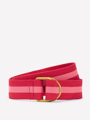 Boden Red Webbing 100% Cotton D-Ring Belt - Image 1 of 3
