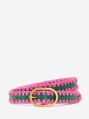Boden Green Whipstitch Classic Belt - Image 1 of 3