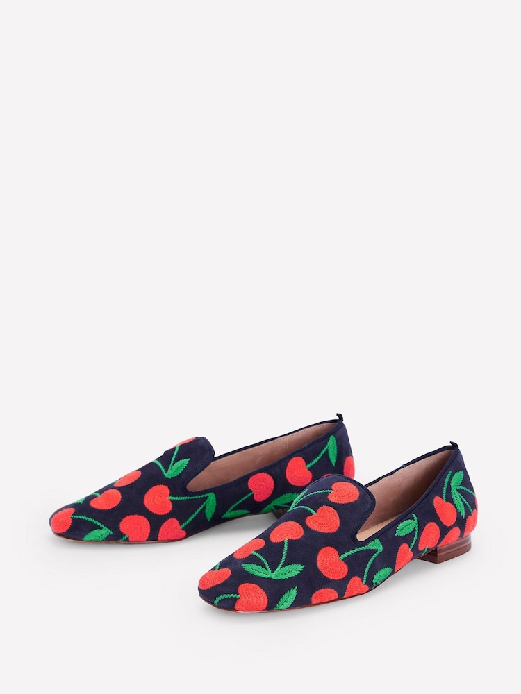 Boden Blue Slipper Cut Loafers - Image 2 of 4