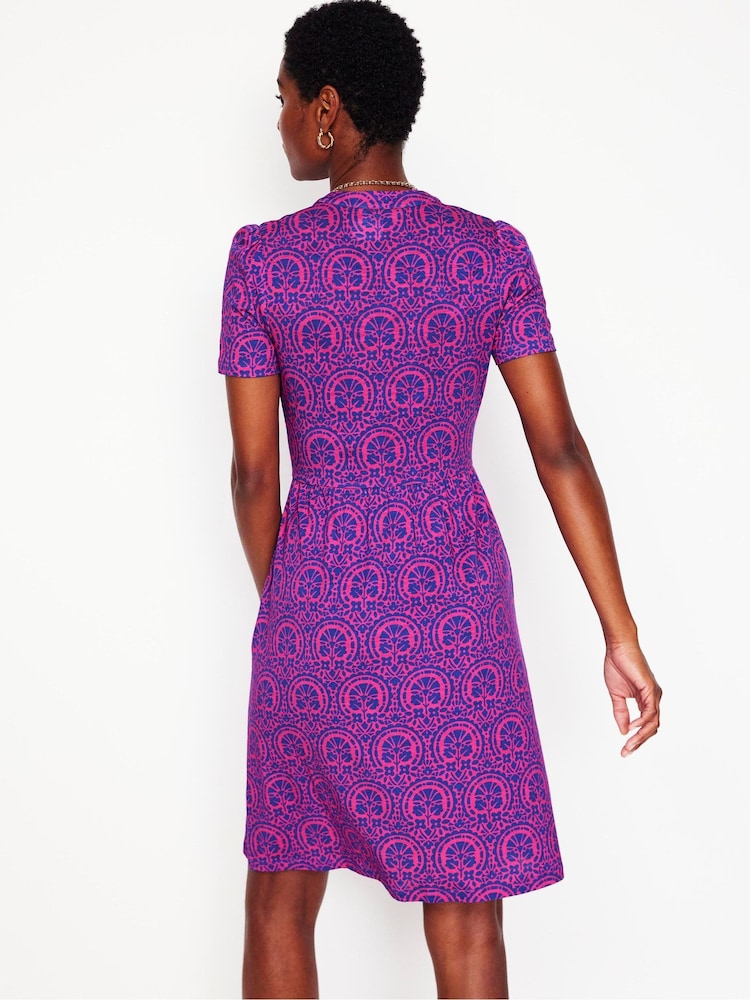Boden Pink Naomi Short Sleeve Dress - Image 2 of 5