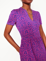 Boden Pink Naomi Short Sleeve Dress - Image 4 of 5
