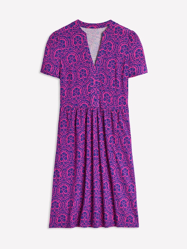 Boden Pink Naomi Short Sleeve Dress - Image 5 of 5