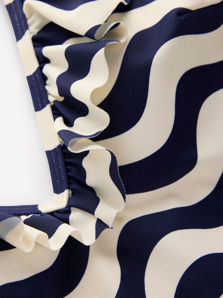 Boden Blue Evia Ruffle Swimsuit - Image 6 of 6 Boden Blue Evia Ruffle Swimsuit - Image 6 of 6