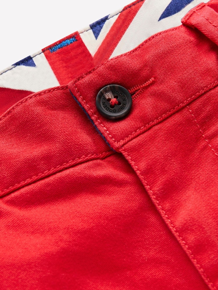 Boden Red Classic Chino Shorts - Image 3 of 3