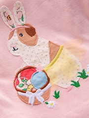 Boden 100% Cotton Puff Sleeve Applique T-Shirt - صورة 4 من 4