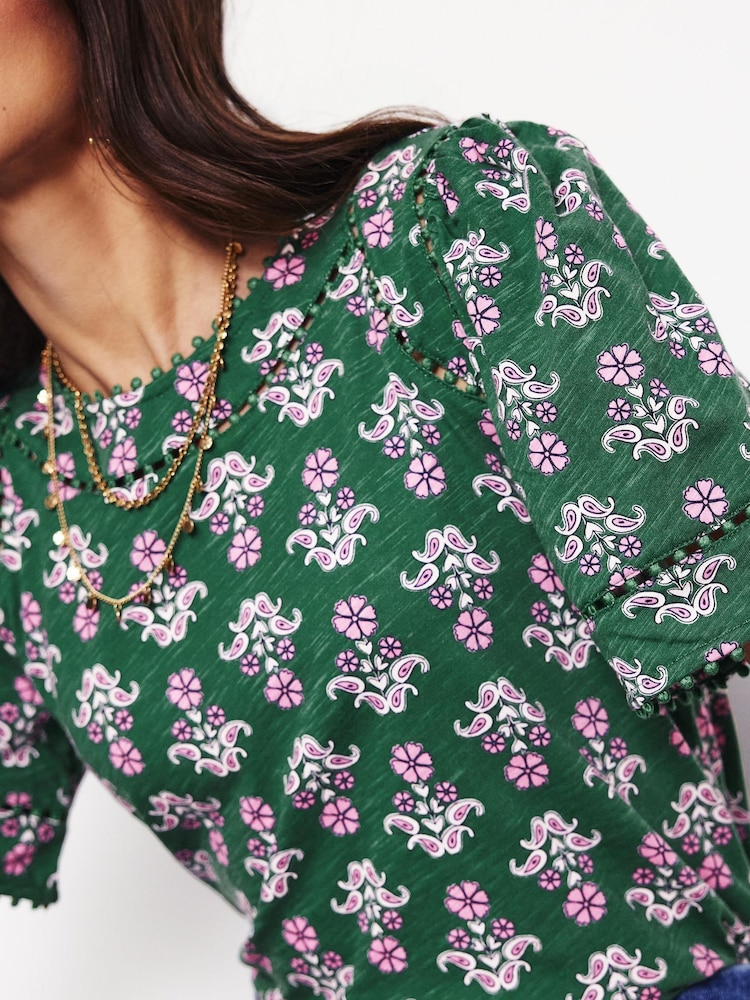 Top Boden Mila Trim Detail 100% algodão - Imagem 2 de 5