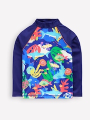 Boden Blue Sun Safe Fun Rash Vest - Image 1 of 3