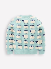 Boden Blue Novelty 100% Cotton Jumper - Image 3 of 4