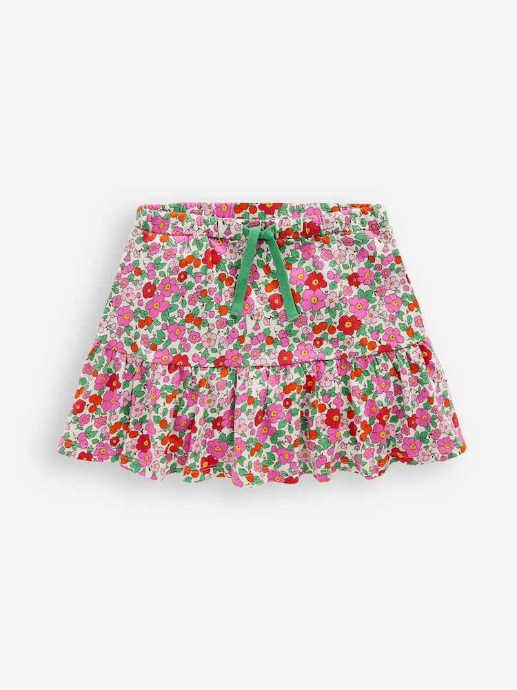 Boden Pink Tiered Jersey 100% Cotton Skort - Image 1 of 4