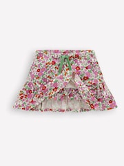 Boden Pink Tiered Jersey 100% Cotton Skort - Image 3 of 4