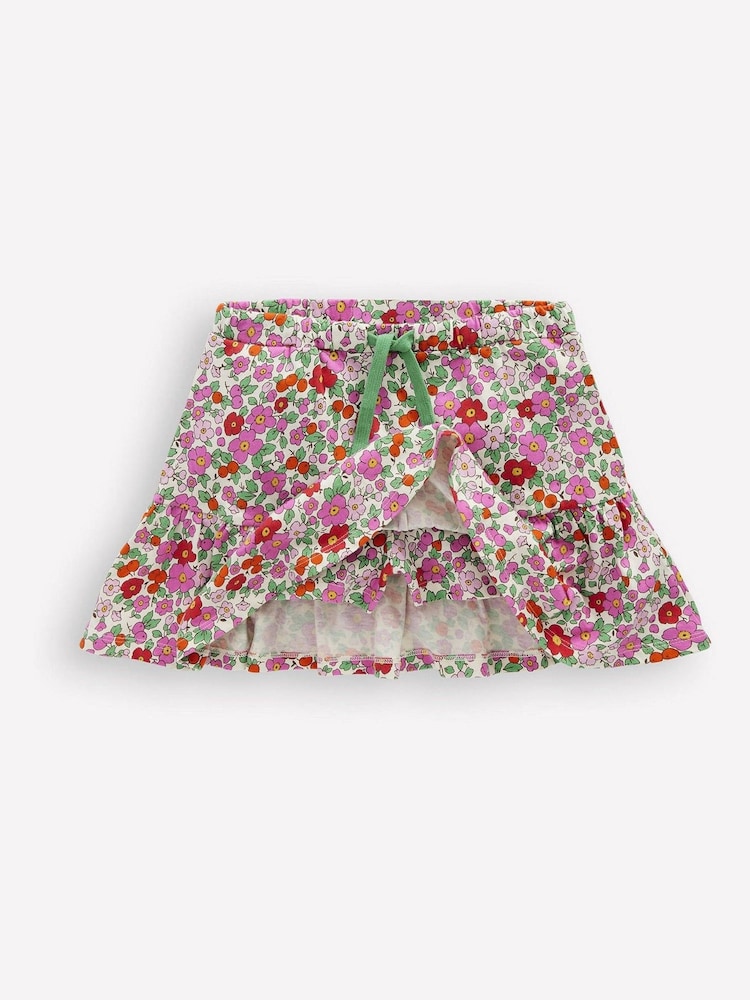 Boden Pink Tiered Jersey 100% Cotton Skort - Image 3 of 4