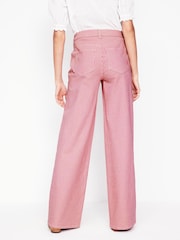 Boden Pink High Rise Wide Leg Jeans - Image 3 of 6