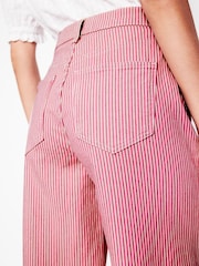 Boden Pink High Rise Wide Leg Jeans - Image 5 of 6