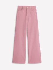 Boden Pink High Rise Wide Leg Jeans - Image 6 of 6