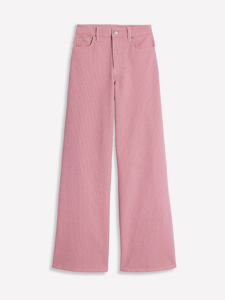 Boden Pink High Rise Wide Leg Jeans - Image 6 of 6