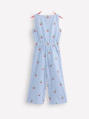 Boden Blue Wide Leg 100% Cotton Jumpsuit - Image 1 of 3