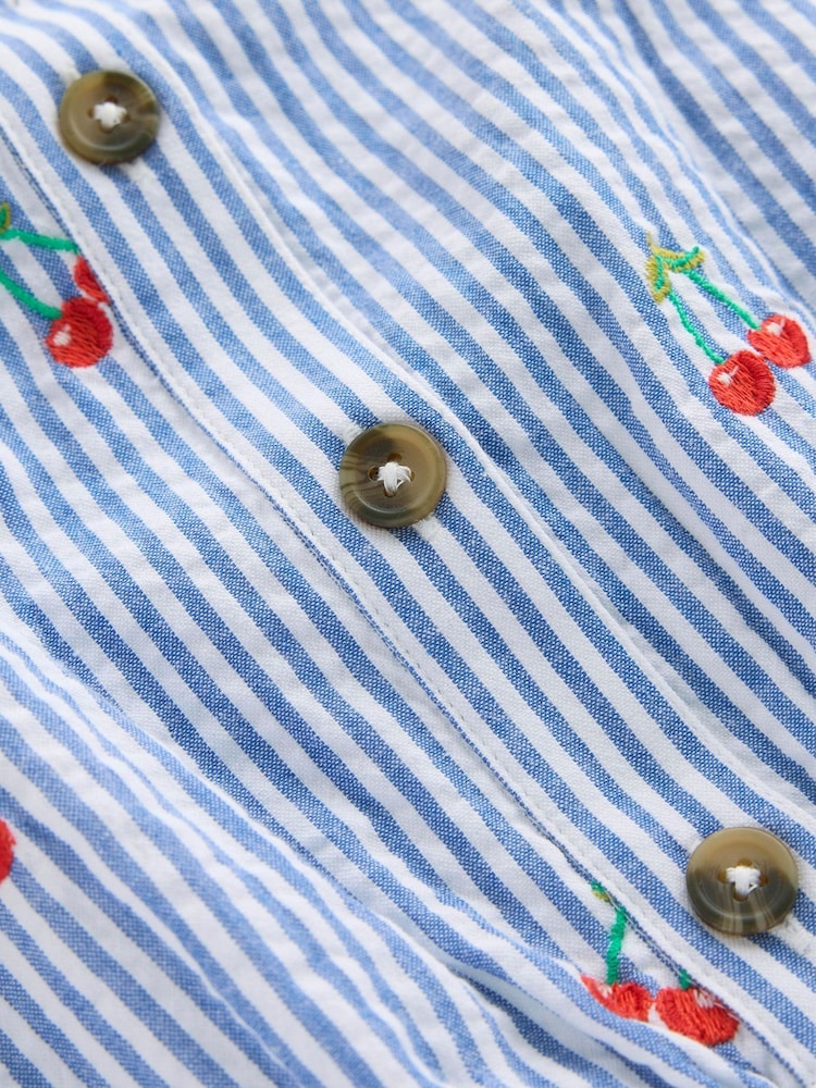 Boden Blue Wide Leg 100% Cotton Jumpsuit - Image 3 of 3