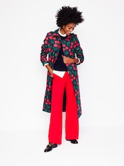 Boden Blue Cheltenham Trench 100% Cotton Coat - Image 5 of 7