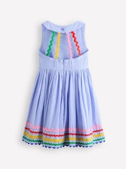 Boden Blue Harlow Back Detail Dress - Image 2 of 4