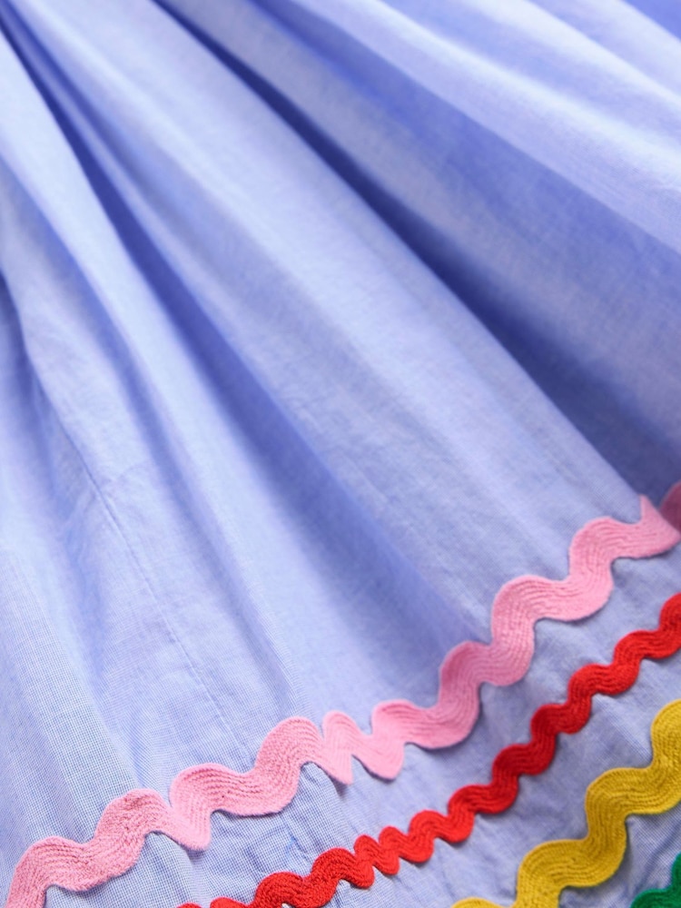 Boden Blue Harlow Back Detail Dress - Image 4 of 4