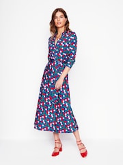 Boden Blue Imogen Collared Jersey Dress - Image 1 of 5