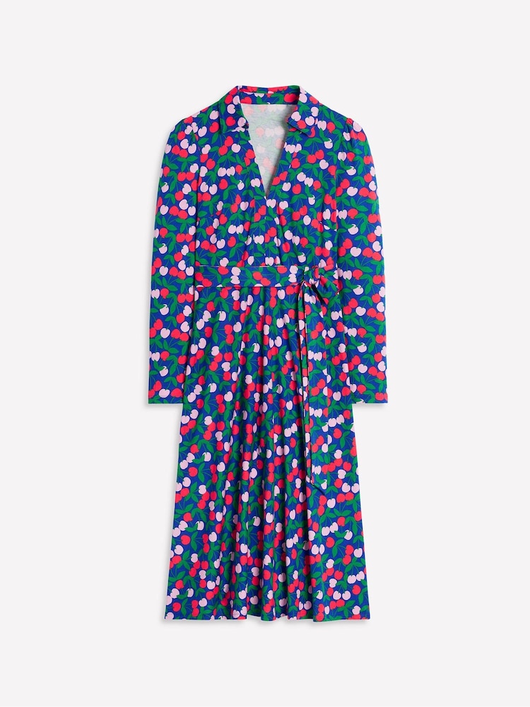 Boden Blue Imogen Collared Jersey Dress - Image 5 of 5