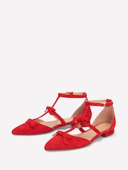 Boden Red Point Bow Mary Jane Shoes - Image 3 of 5