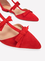 Boden Red Point Bow Mary Jane Shoes - Image 5 of 5