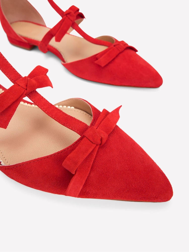 Boden Red Point Bow Mary Jane Shoes - Image 5 of 5