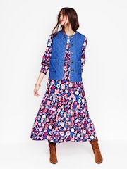 Boden Blue Tabitha Tiered Jersey Dress - Image 3 of 5