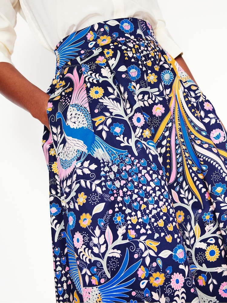 Boden Green Isabella Cotton Sateen Skirt - Image 2 of 6