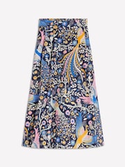 Boden Green Isabella Cotton Sateen Skirt - Image 6 of 6