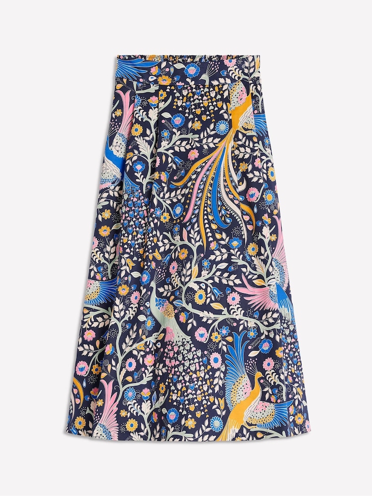 Boden Green Isabella Cotton Sateen Skirt - Image 6 of 6