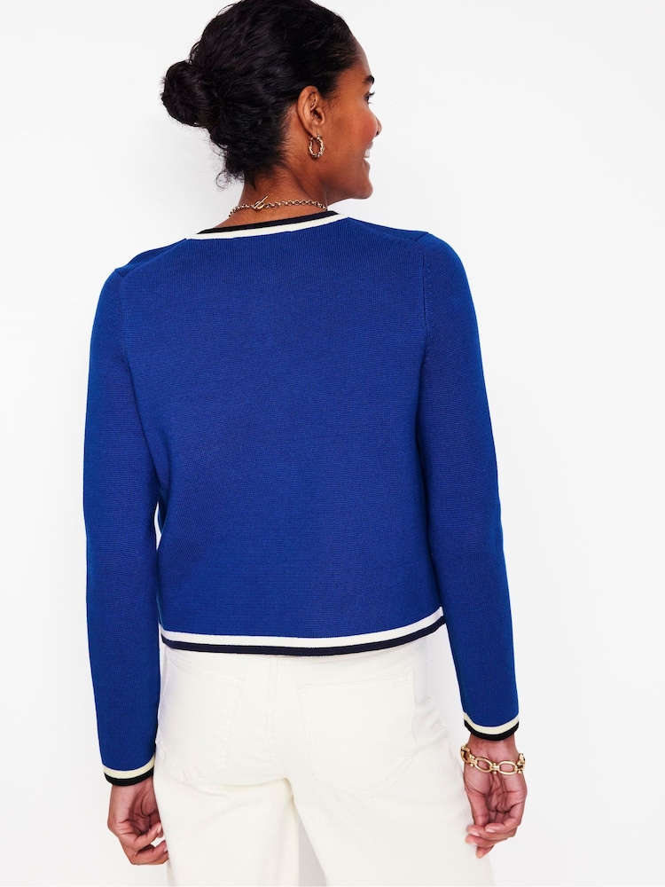 Boden Blue Holly Knitted Jacket - Image 3 of 6