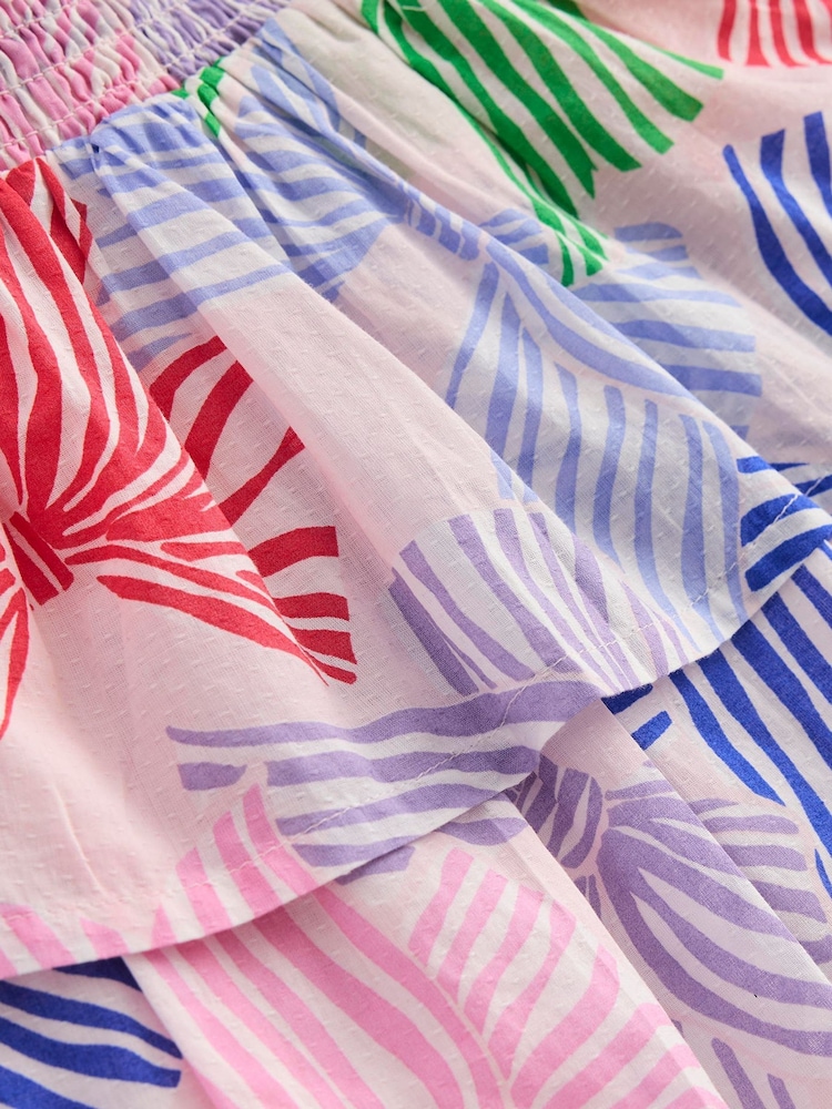Boden Pink Tiered Woven 100% Cotton Skirt - Image 4 of 4 Boden Pink Tiered Woven 100% Cotton Skirt - Image 4 of 4
