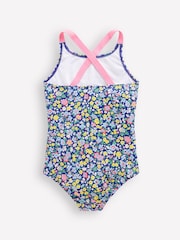Boden Blue Cross Back Printed Swimsuit - Image 2 of 3