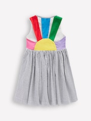 Boden Blue Sun Zadie Appliqué Back 100% Cotton Dress - Image 2 of 3