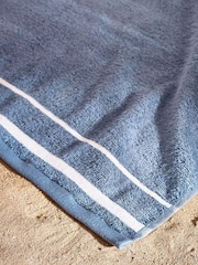 Catherine Lansfield Blue Anchors Cotton Extra Large Beach Towel - Image 3 of 3